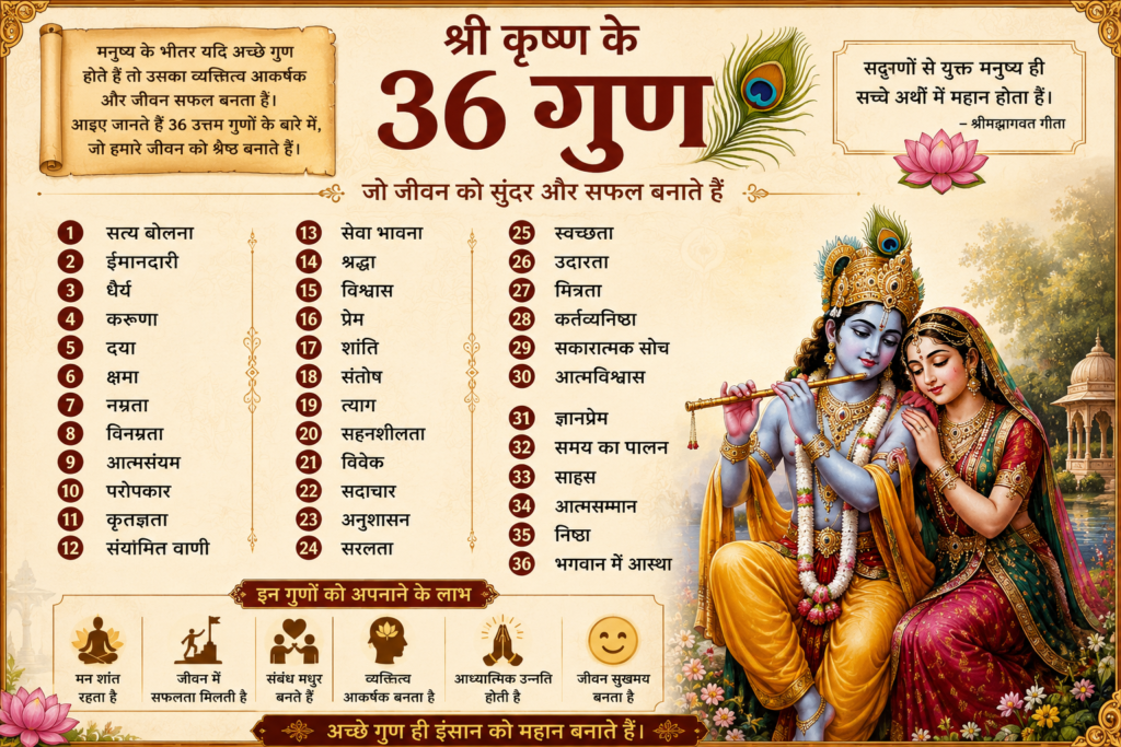 36 गुण सनातन धर्म में क्या होते हैं? 2 36 गुण
